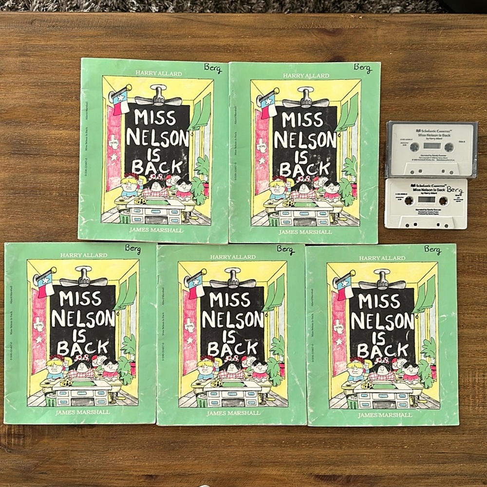 Vintage Miss Nelson is Back! Book and tape set.